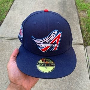 Anaheim Angels hat 7 with patch New Era Blue UV